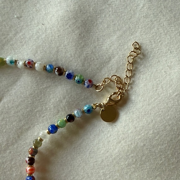 Colorful Beaded Choker Necklace - Picture 4 of 4